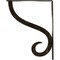 Ekena Millwork Ashford Single, Wrought Iron Bracket, (Single center brace), Antiqued Warm Si 1 1/2"W  x 10"D x 12"H BKTM01X10X12SASAWS - alternate 4